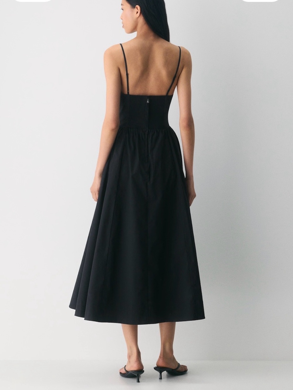 Wilfred Black Technique Poplin Dress - Picture 4 of 4